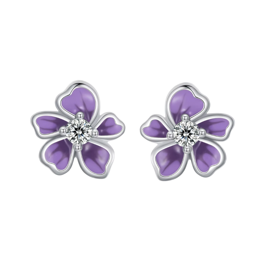 Fior Di Viola Studs