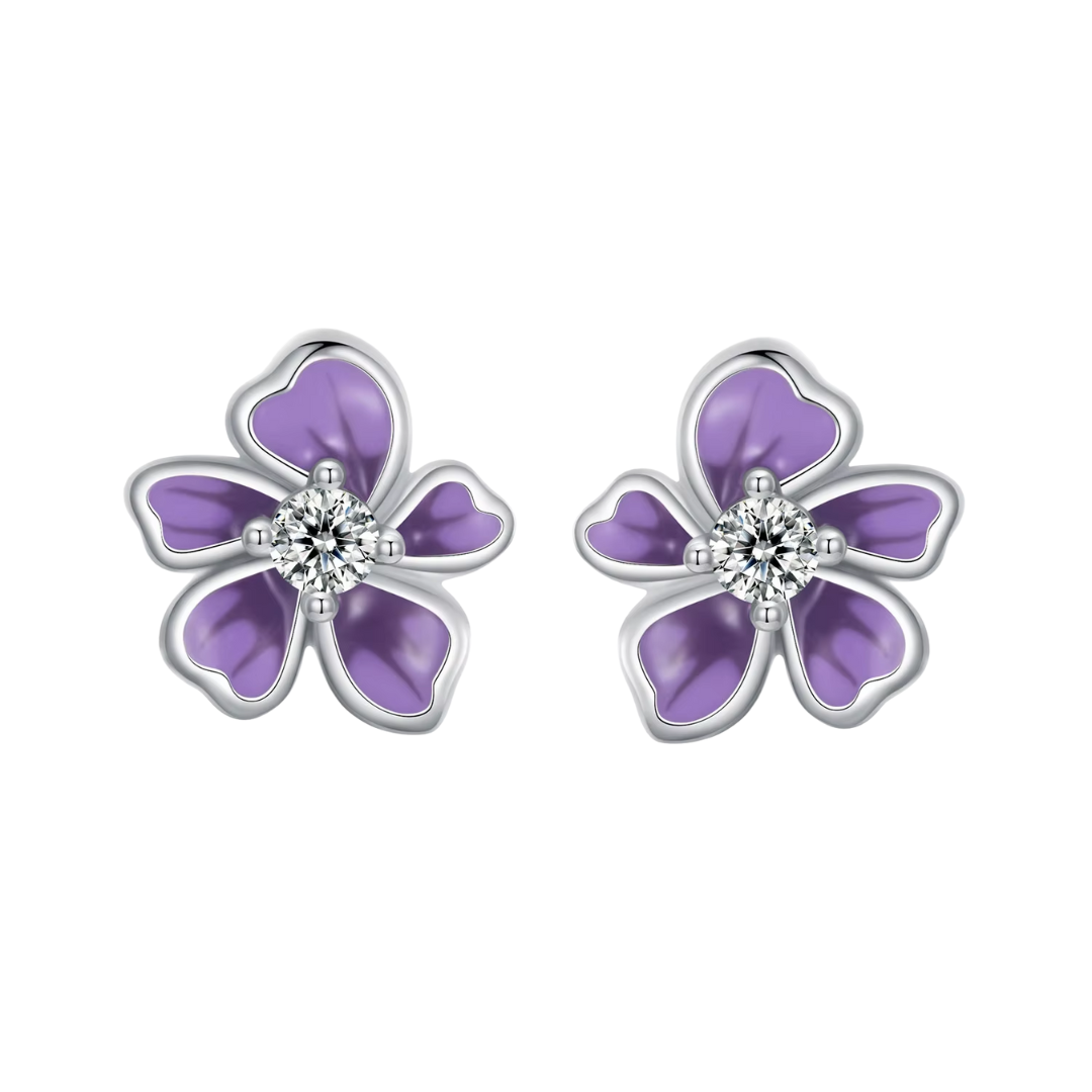 Fior Di Viola Studs