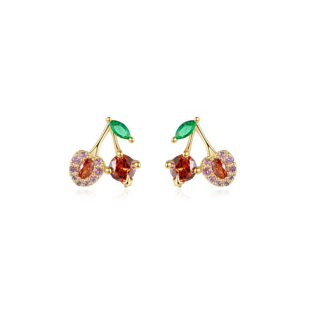 Cherry Studded Earrings