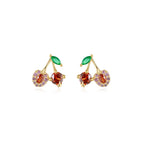 Cherry Studded Earrings