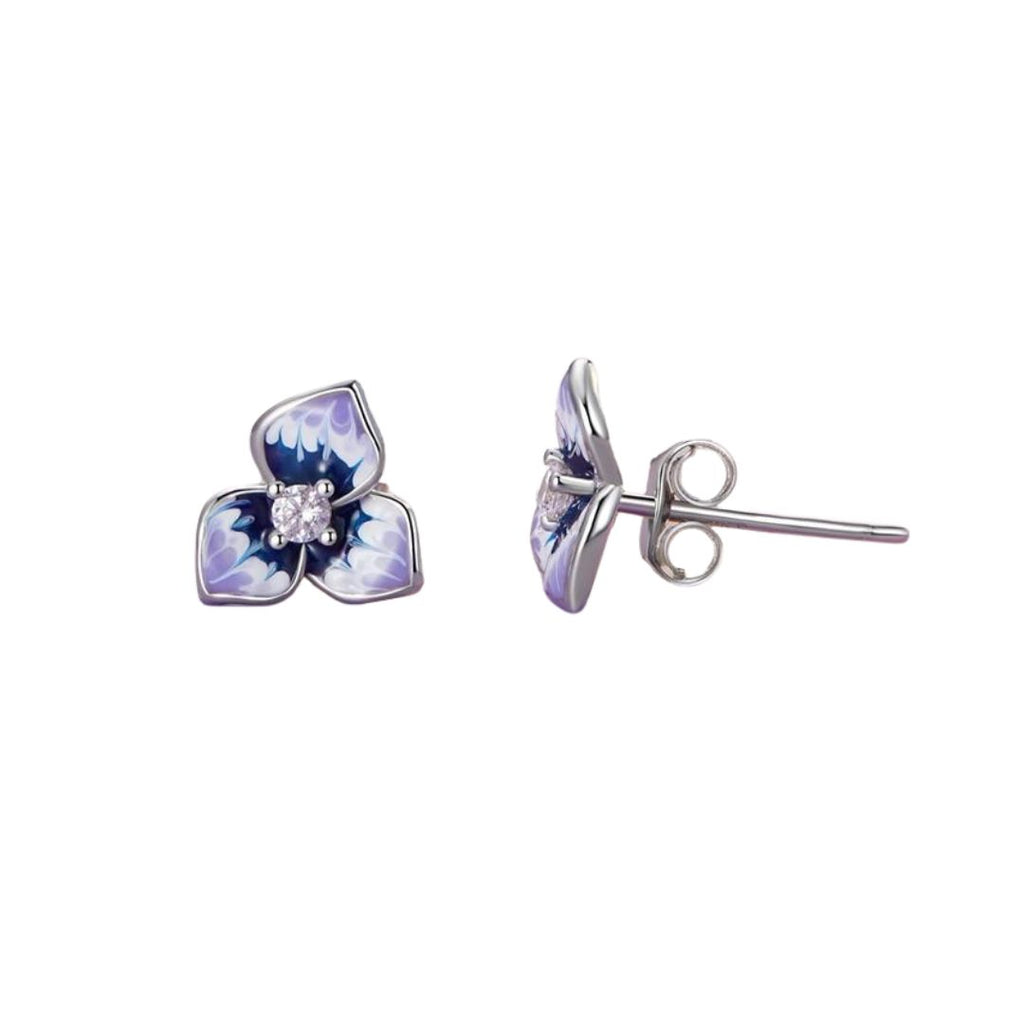 Blue Orchid Baby Studs