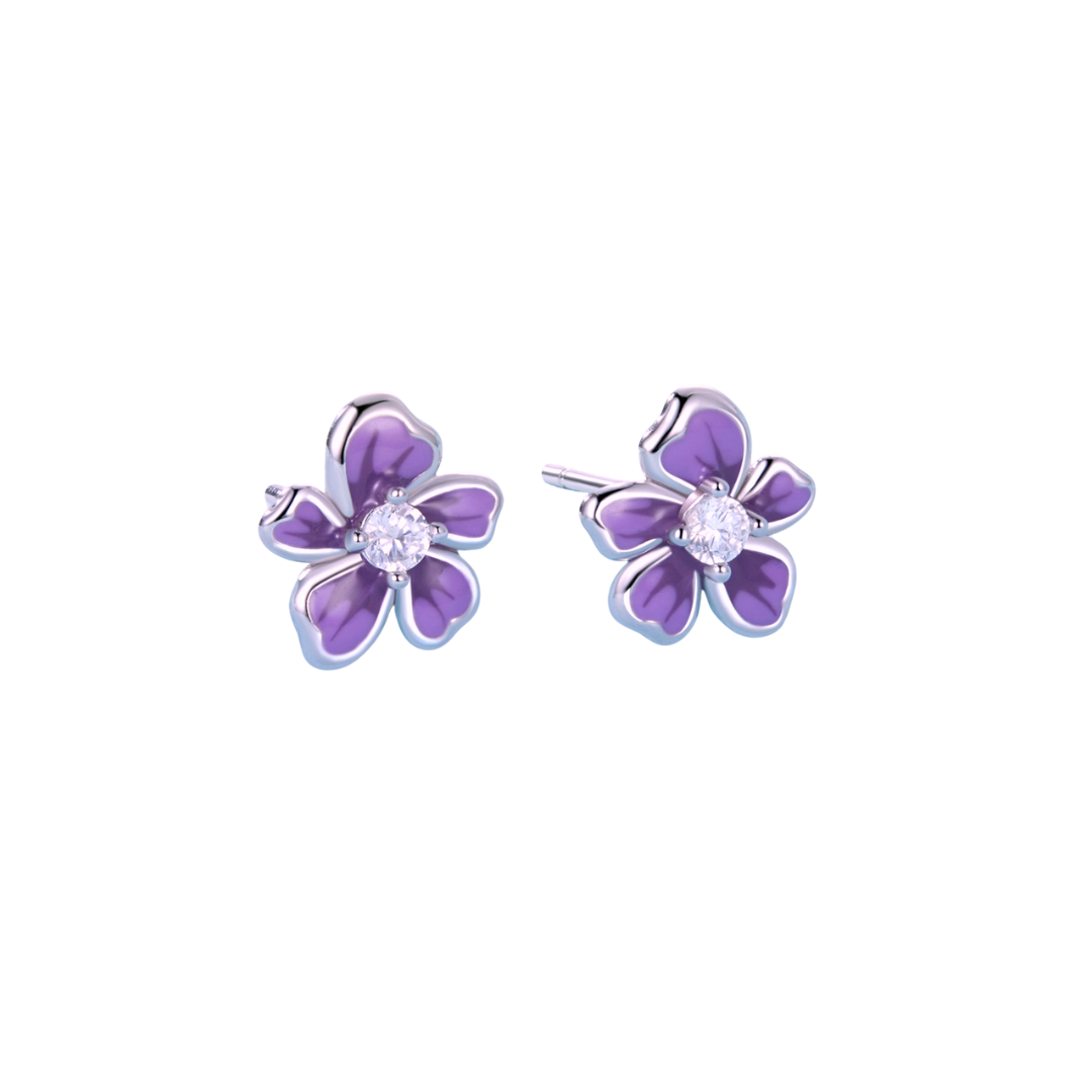 Fior Di Viola Studs
