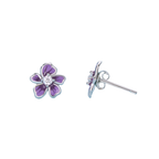 Fior Di Viola Studs