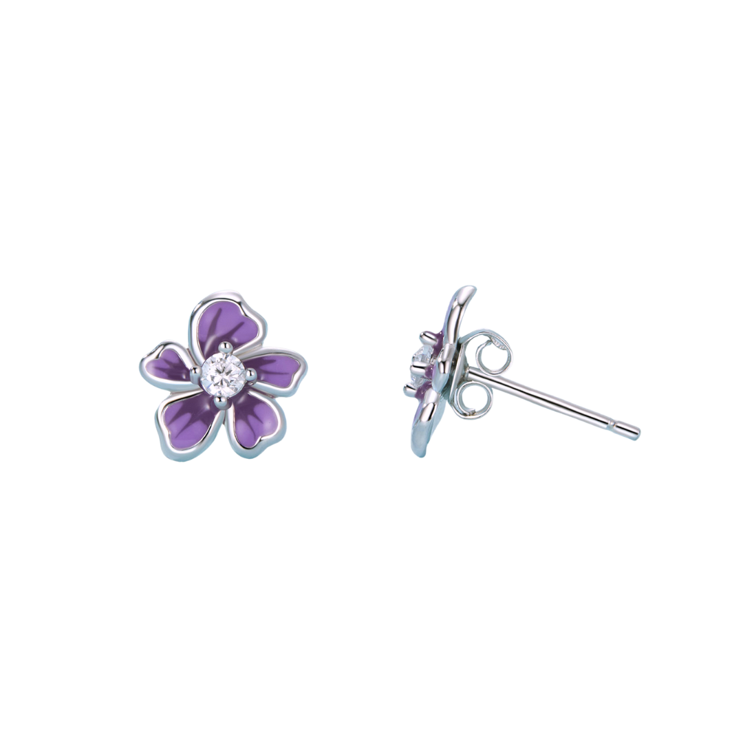 Fior Di Viola Studs