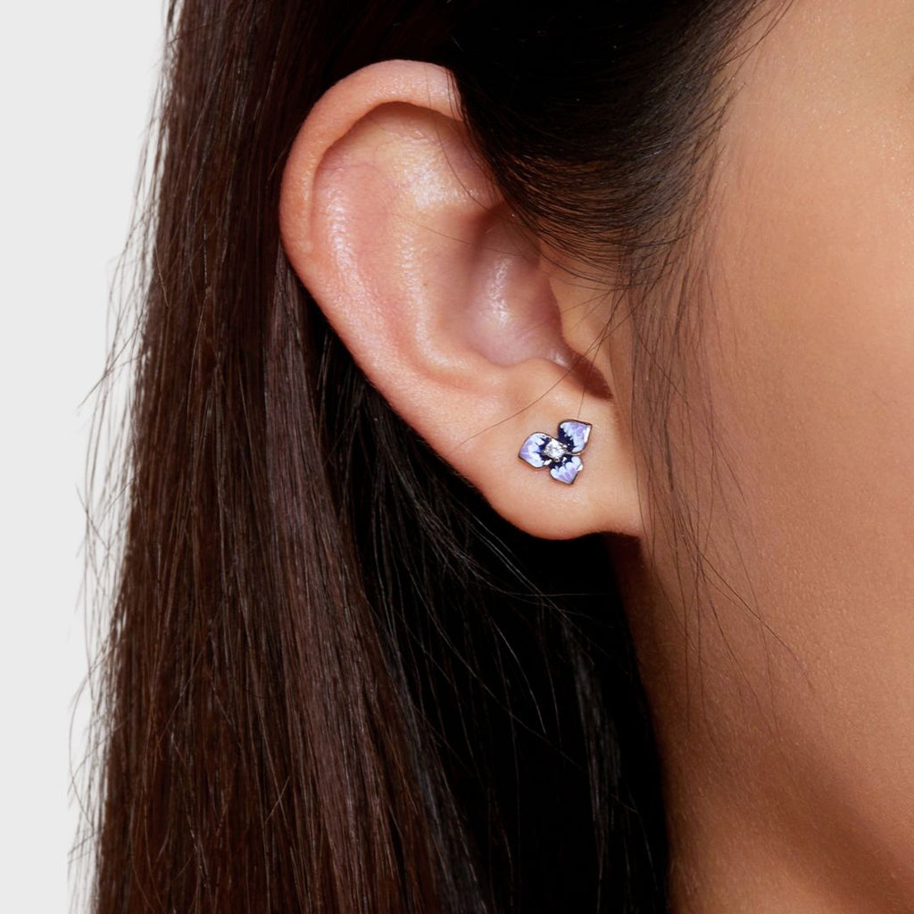 Blue Orchid Baby Studs