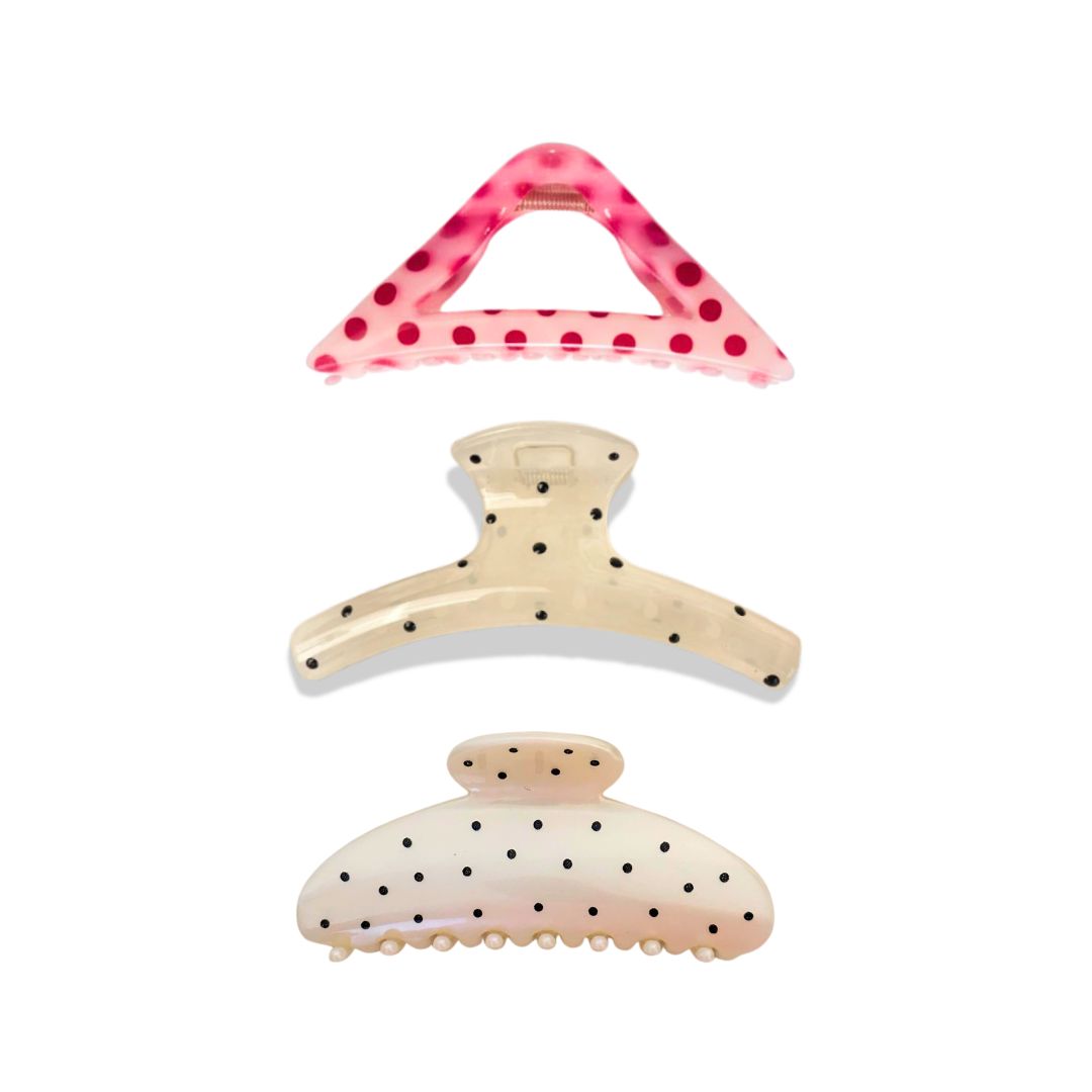 Polka Clip Set