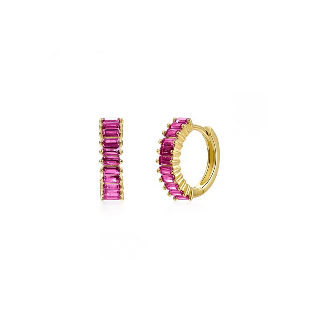 Smeraldo Hoops in Pink