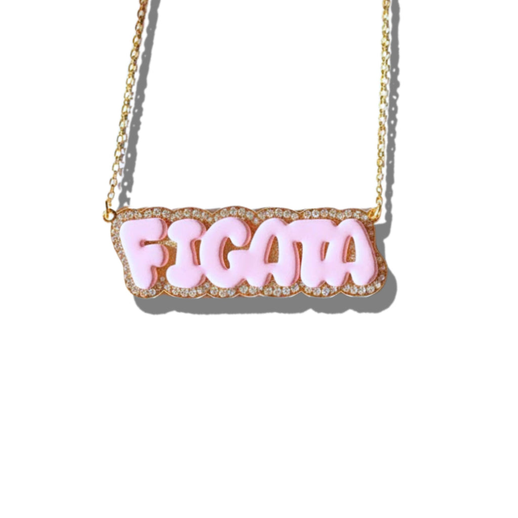 Customized Name Enamel Necklace