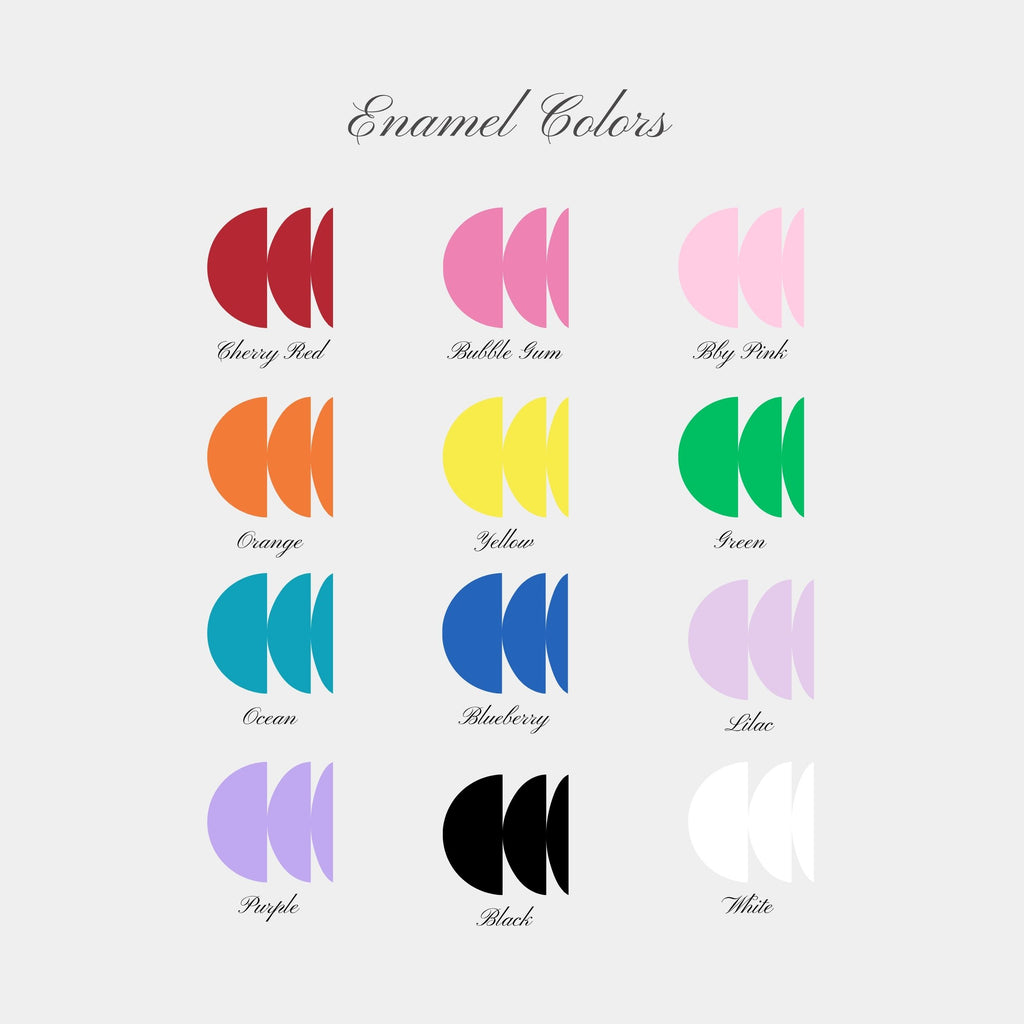 Customized Name Enamel Necklace