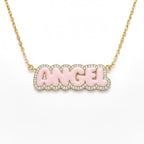 Customized Name Enamel Necklace