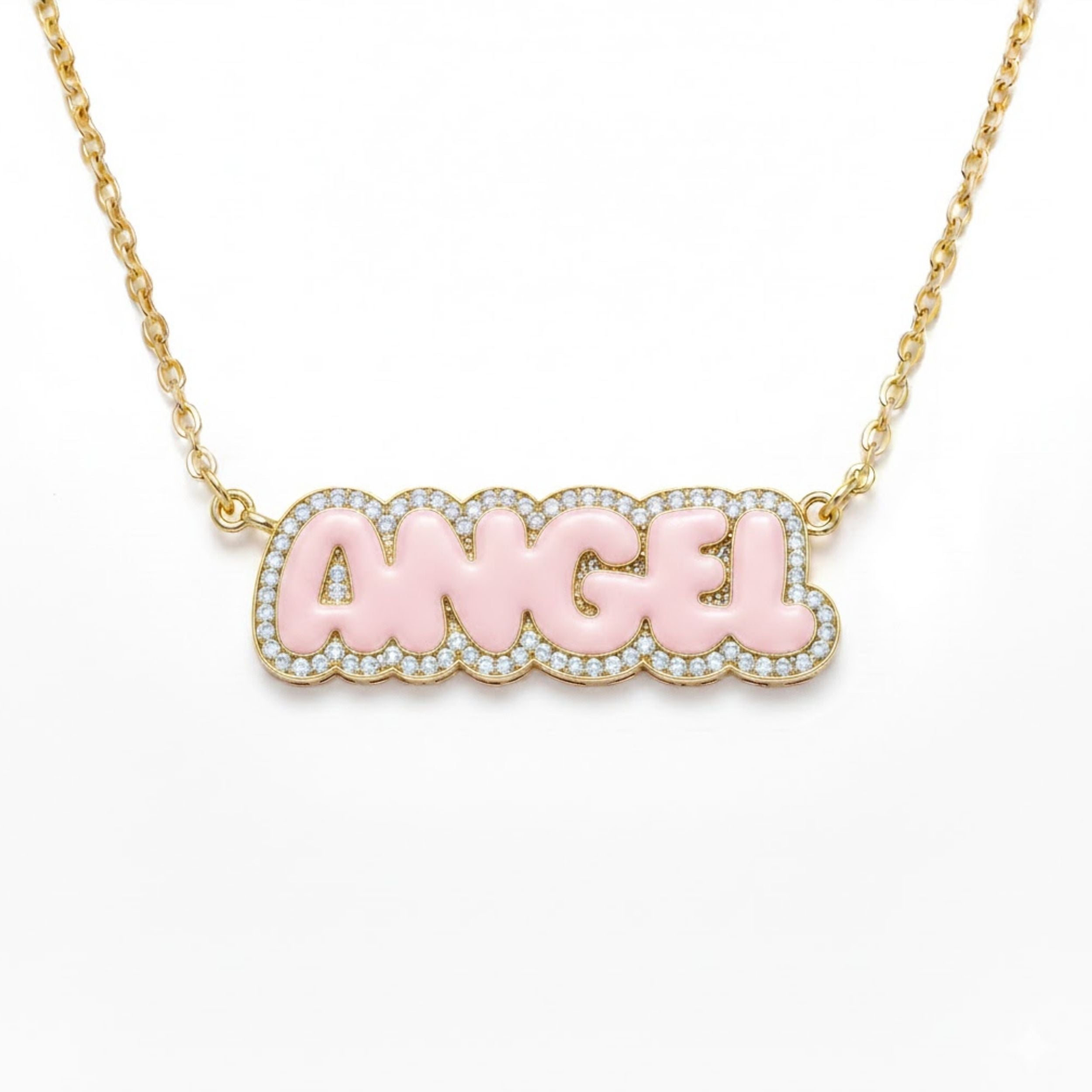 Customized Name Enamel Necklace