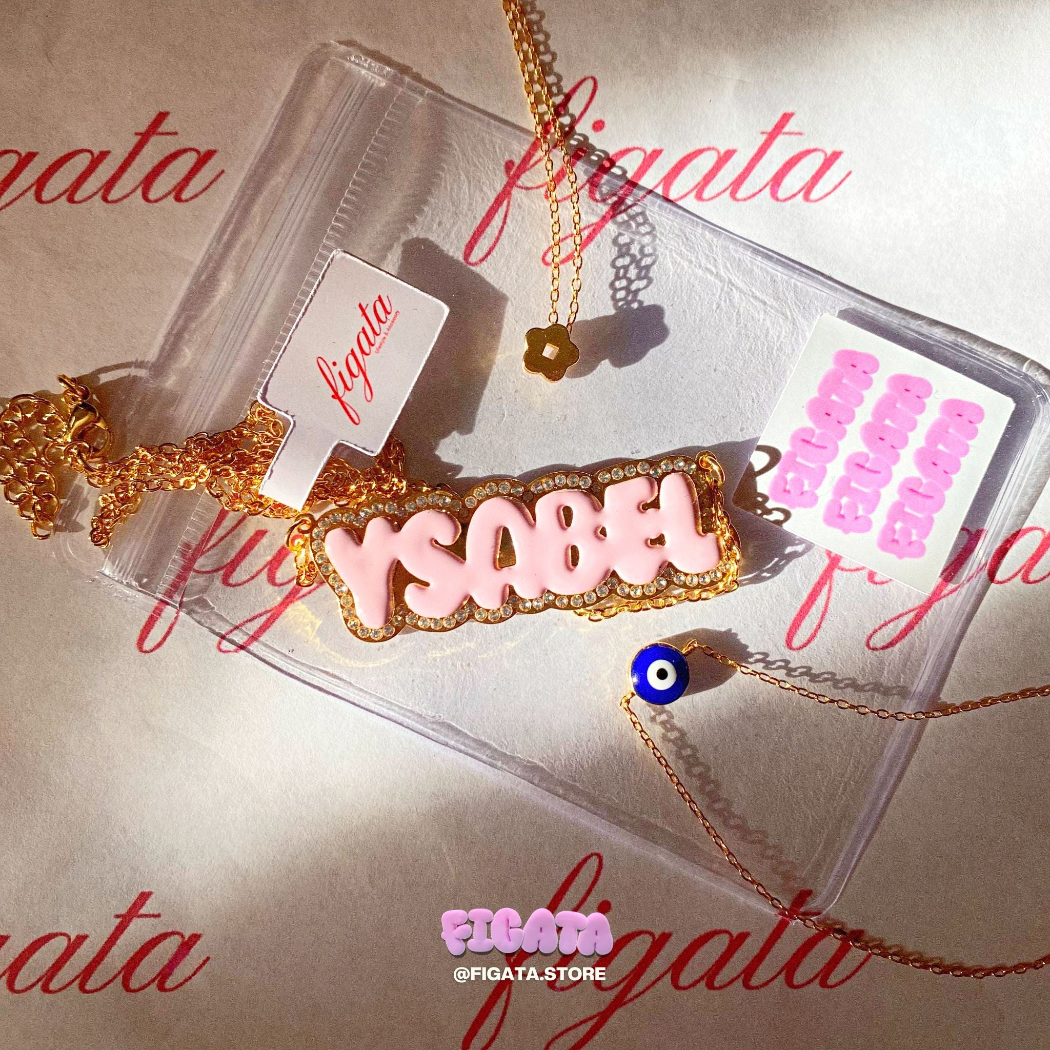 Customized Name Enamel Necklace